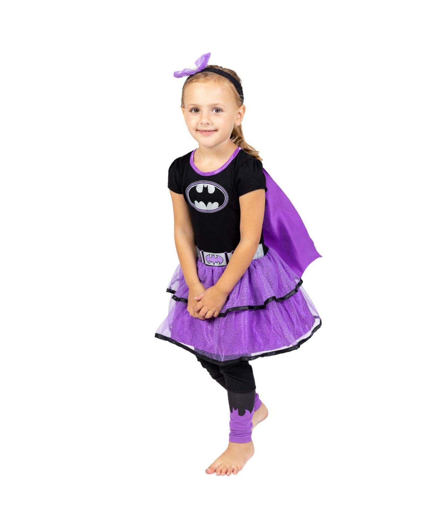 Детские игрушки Justice League Batgirl Tulle 4-Piece Costume Set, Ages 5-7 — фото 2