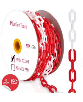 Safety Barrier Chain - 82-Foot Hazard Caution Plastic Chain