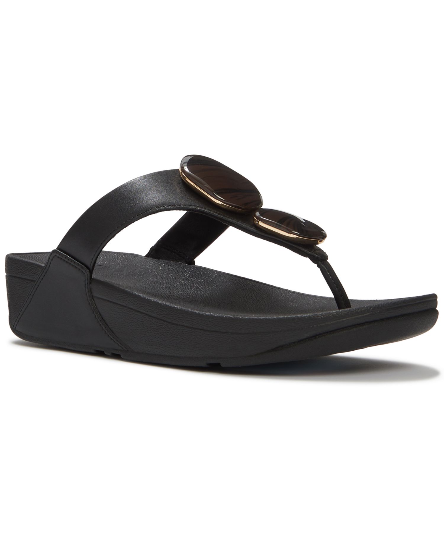 Women's Lulu Marbled-Stone Slip-On Wedge Sandals