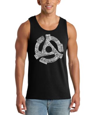 Men's Record Adapter Word Art Graphic Tank Top