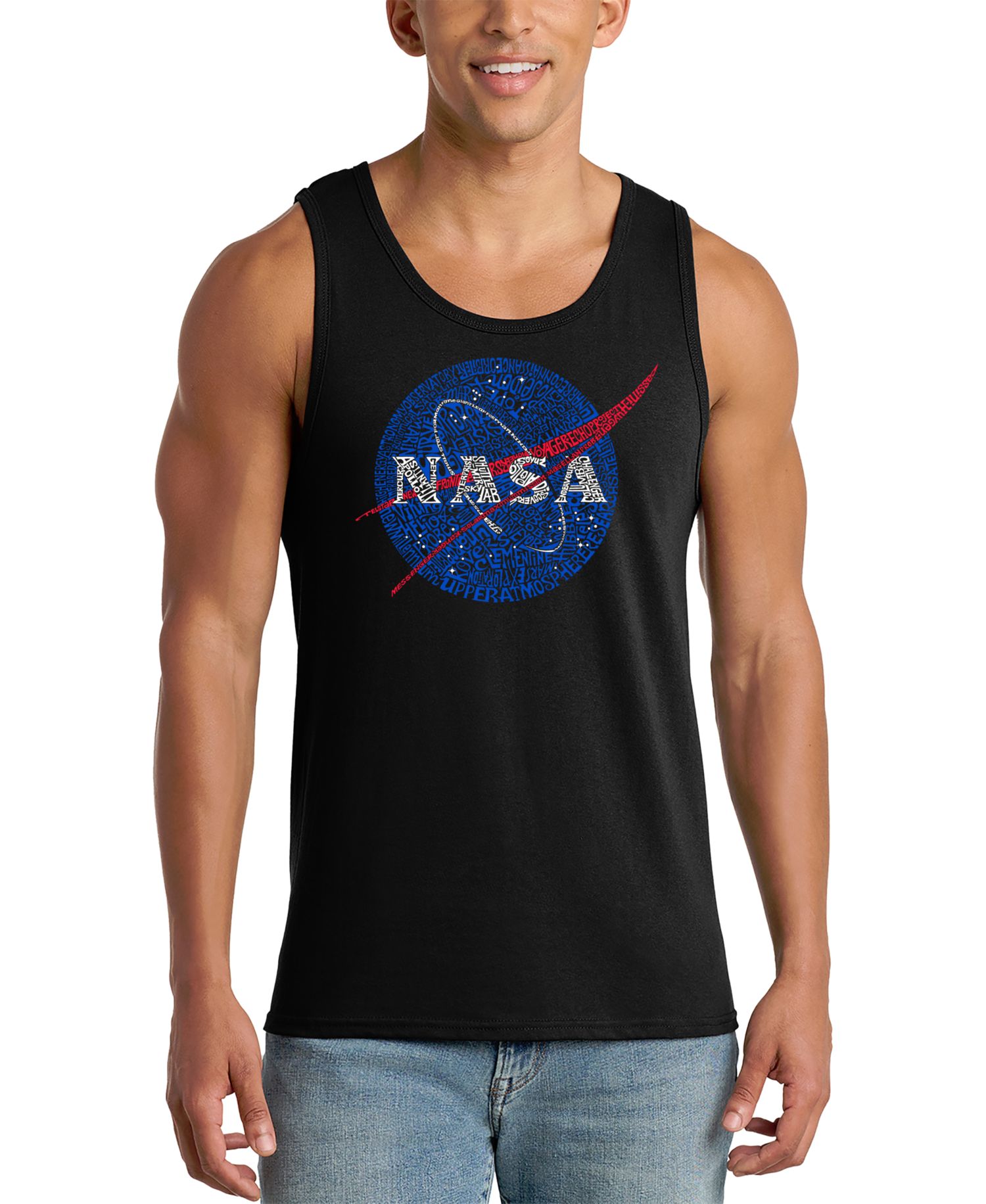 Men's NASA Insignia Meatball Logo Graphic Tank Top