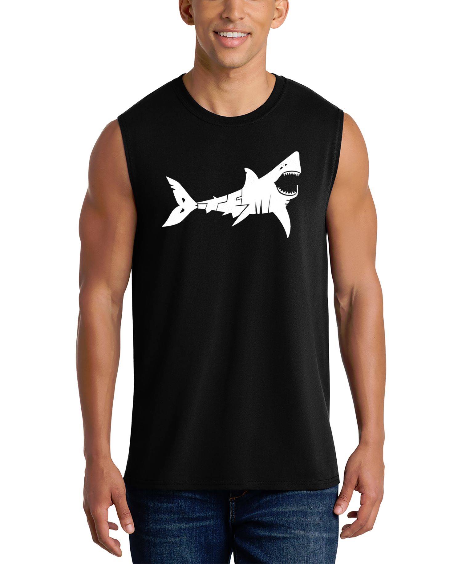 Men's Shark Graphic Tank Top