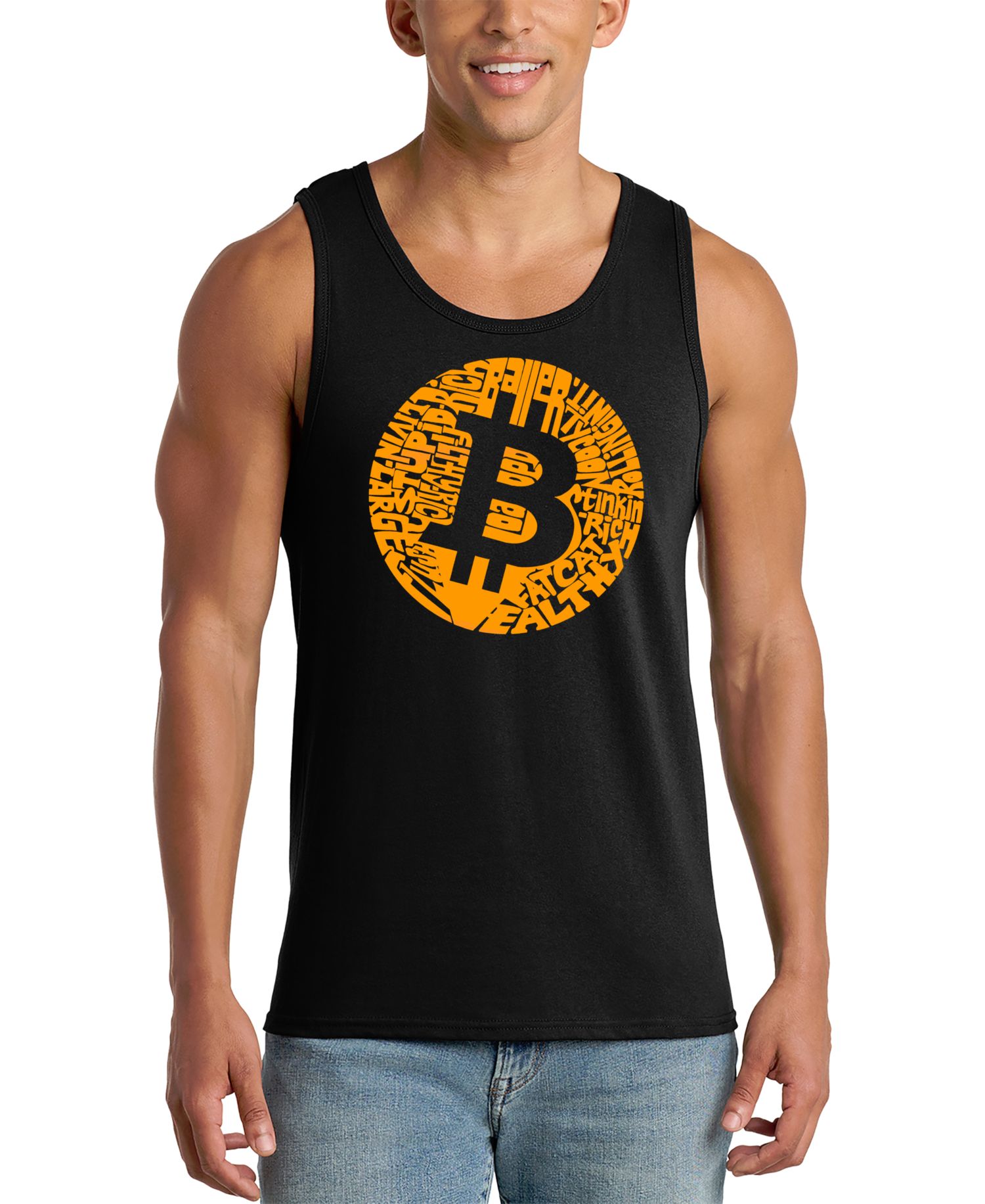 Men's Bitcoin Symbol Graphic Tank Top