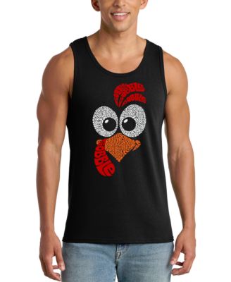 Men's Gobble Gobble Word Art Graphic Tank Top