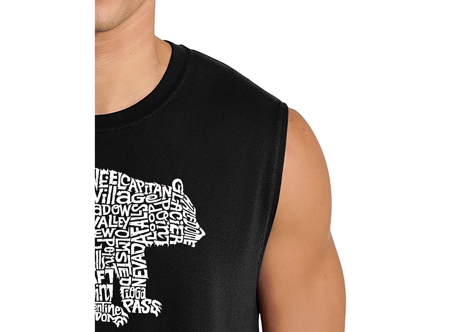 Men's Yosemite Word Art Graphic Tank Top