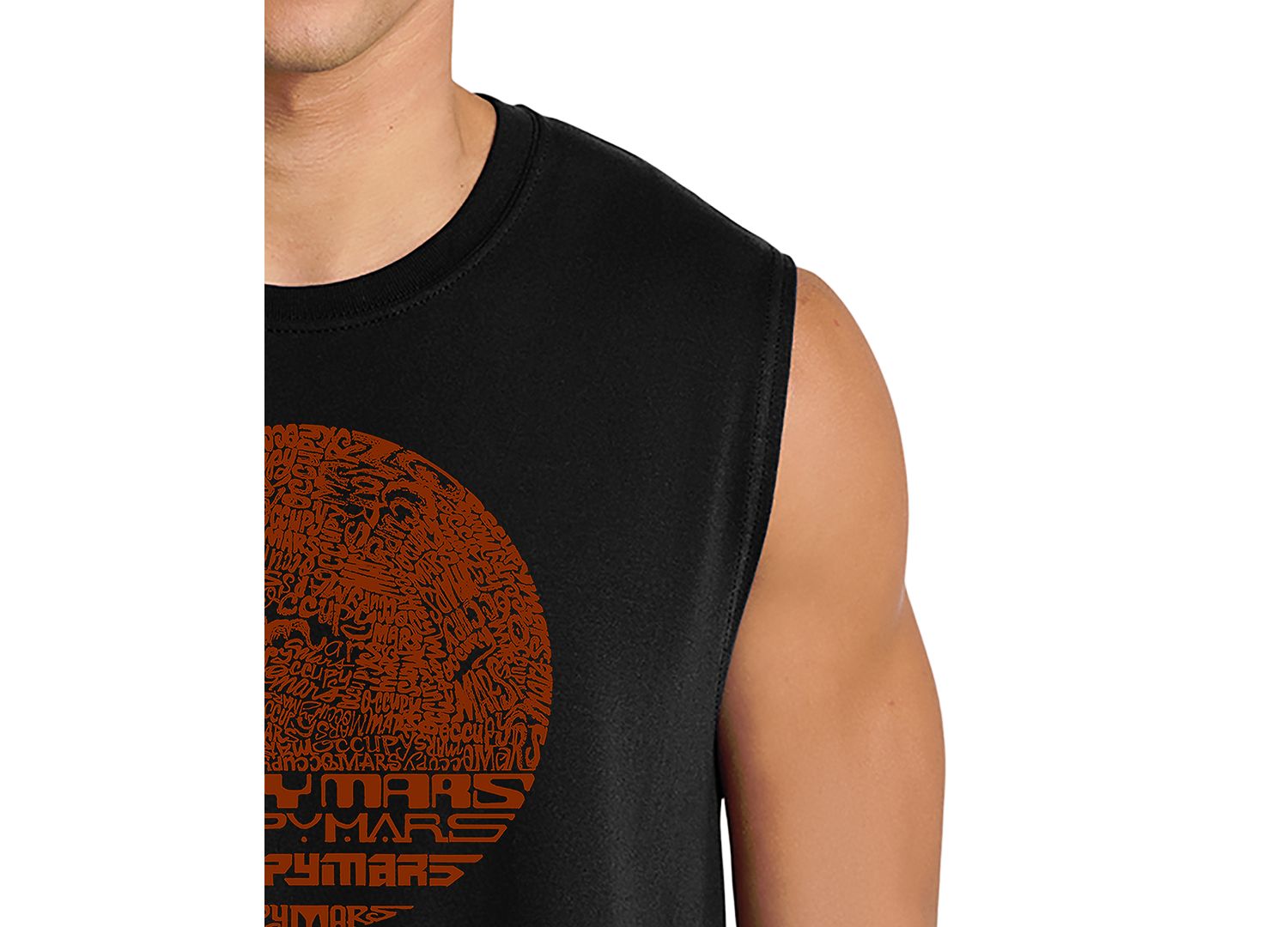 Men's Occupy Mars Planet Graphic Tank Top