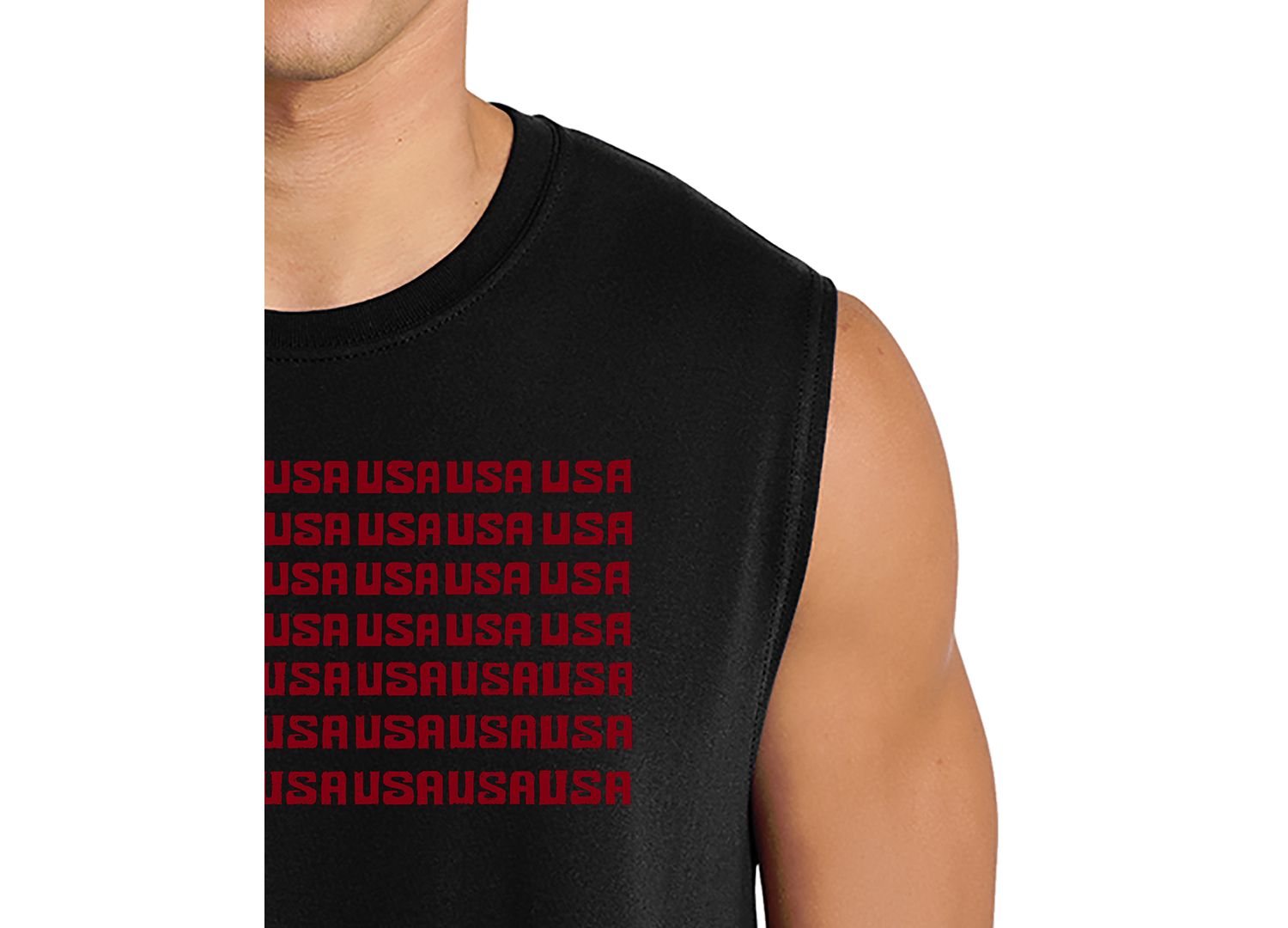 Men's USA Flag Patriotic Graphic Tank Top