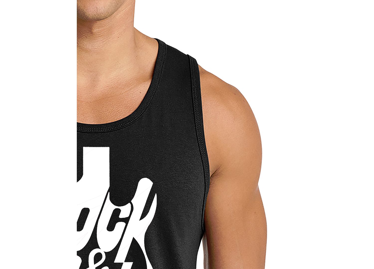 Men's Rock & Roll Print Tank Top