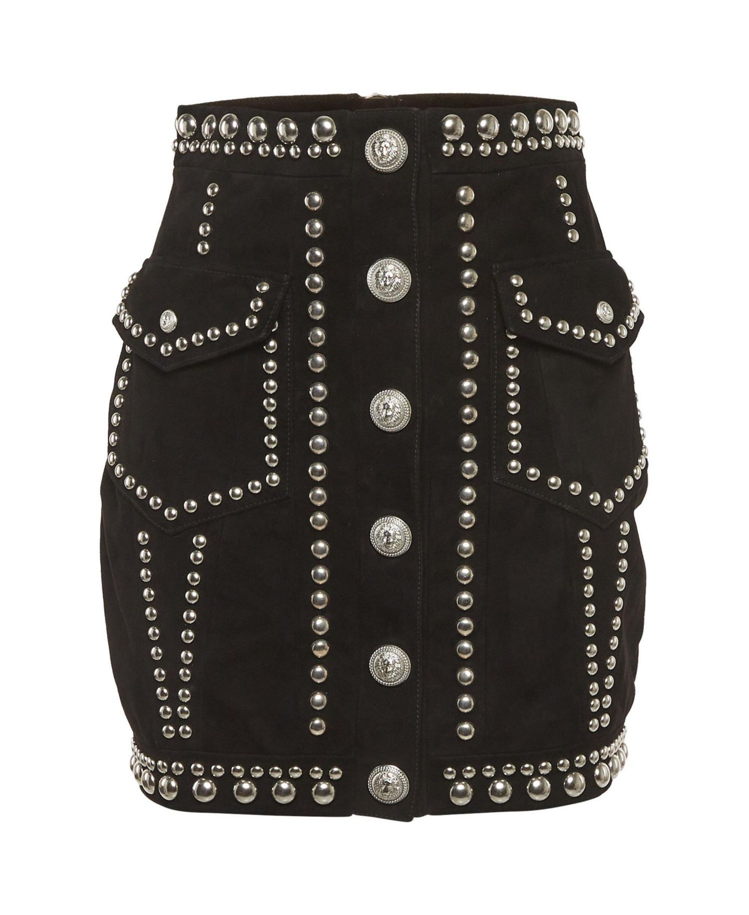 Women's Studded Suede Mini Skirt