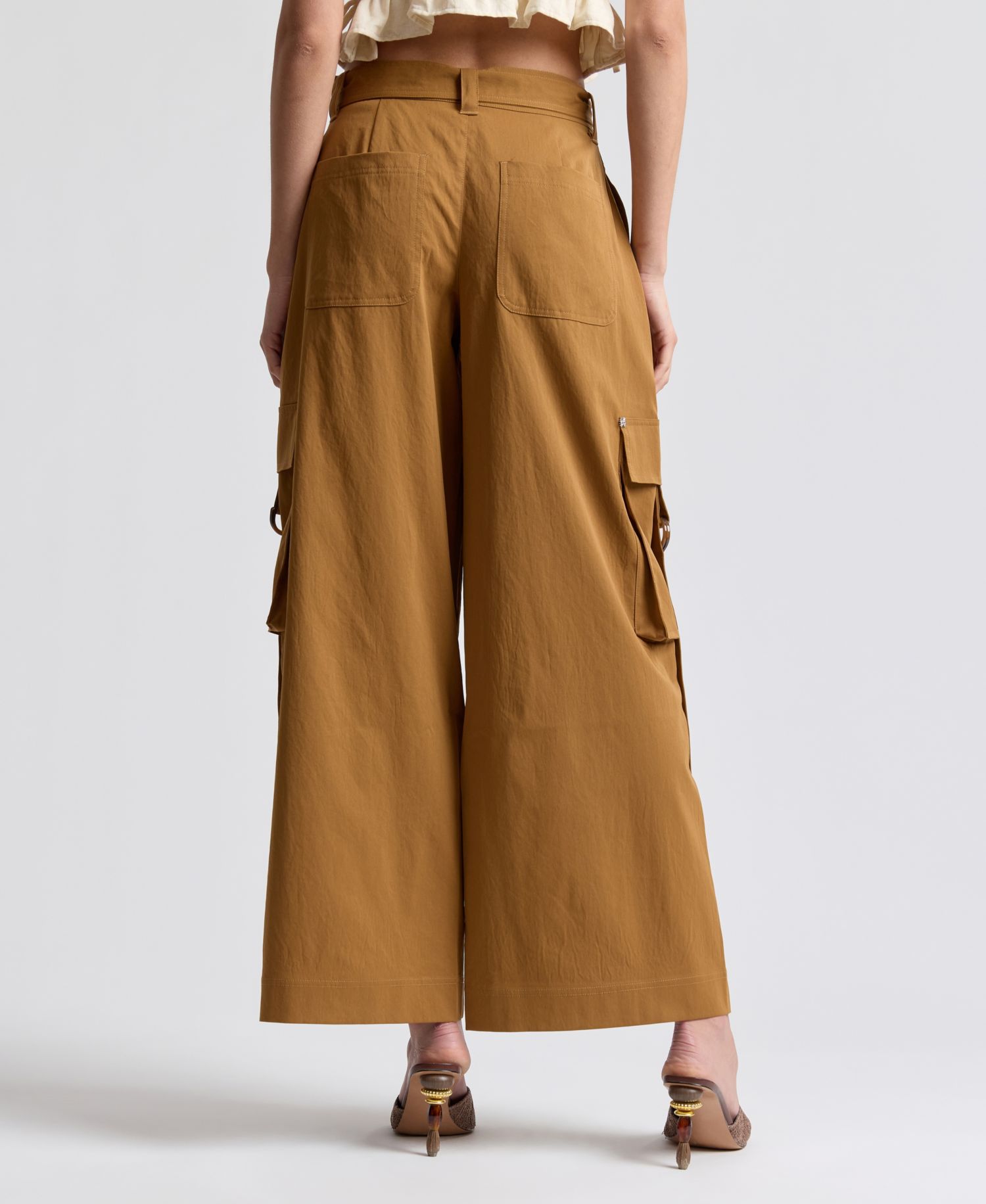 Women's Mid-Rise Wide-Leg Pants