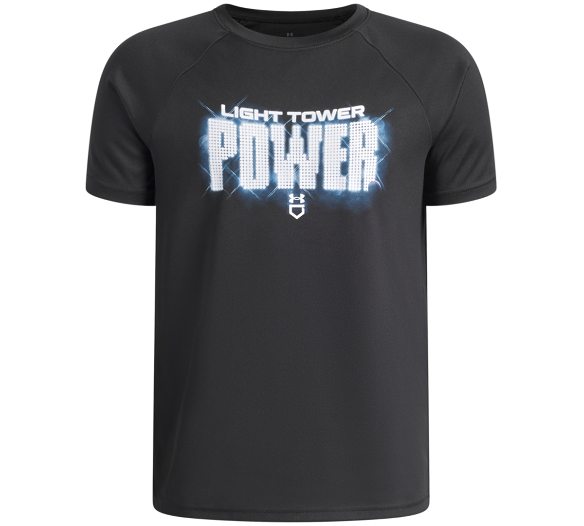 Under Armour Boys' 8-20 Basketball Light Tower Power Short-Sleeve T-Shirt - Black