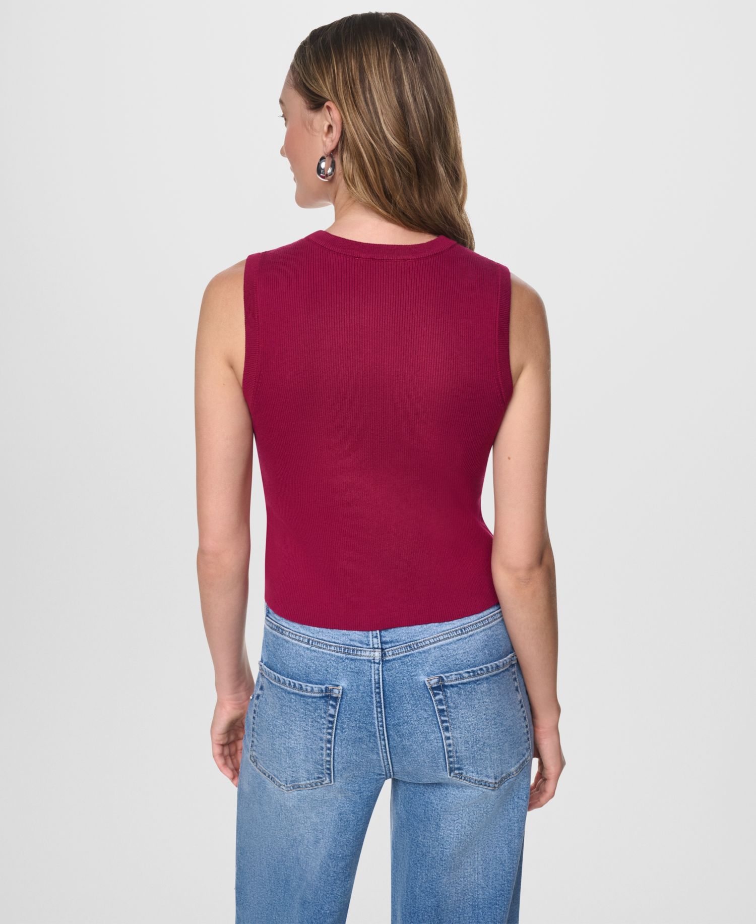 Women's Sleeveless Crewneck Sweater