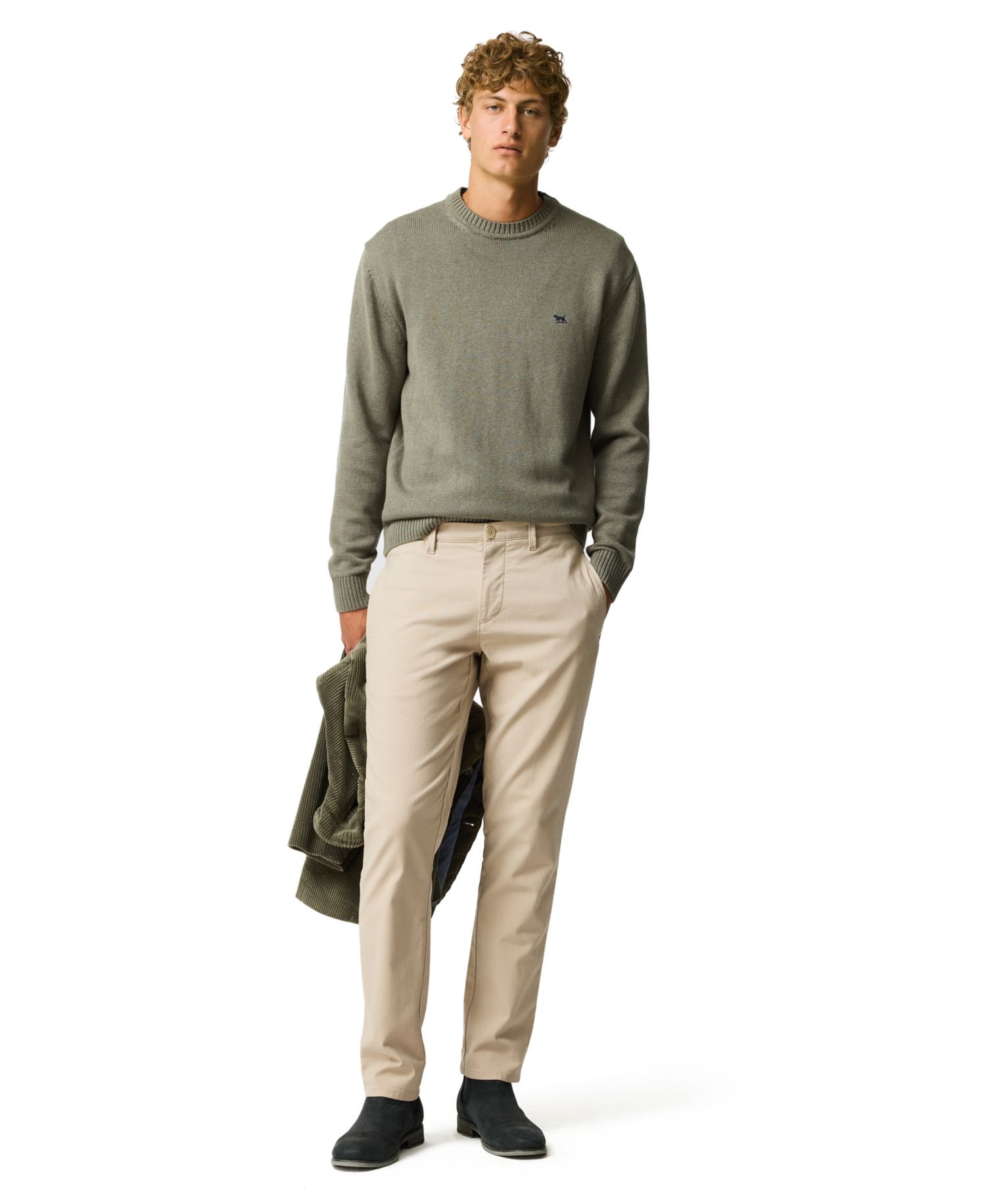 Men's Motion Cotton Straight-Fit Pants