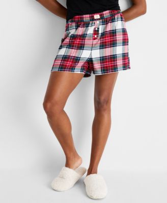 Women's Flannel Boxer Shorts