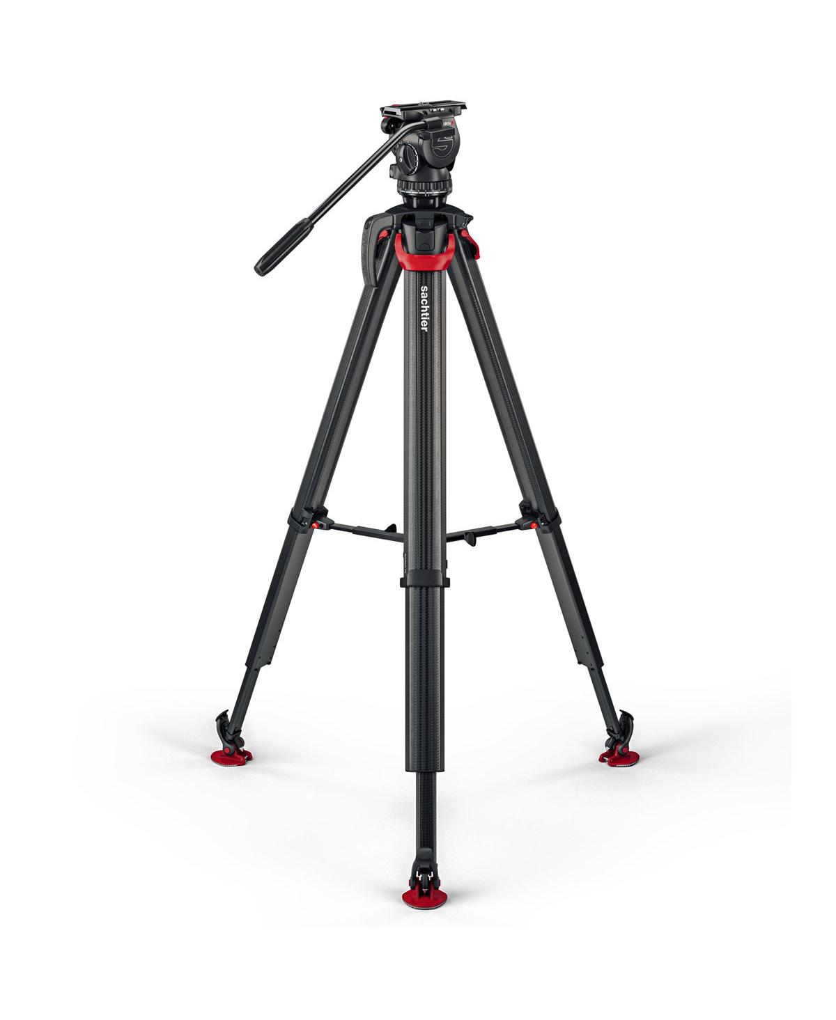Sachtler aktiv8 Sideload Fluid Head System with flowtech75 Tripod and Mid-Level Spreader