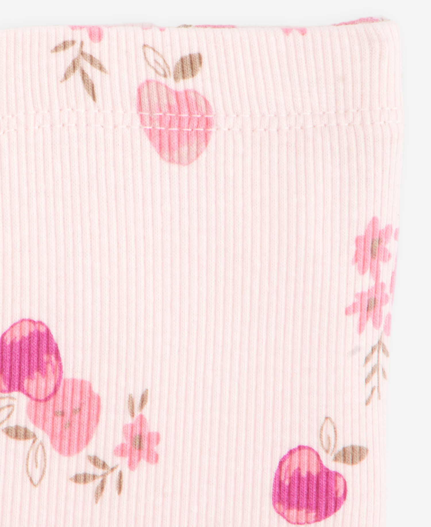 Baby Girls' Mix & Match Apple-Print Rib Flare Leggings