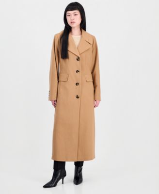 Women's Single-Breasted Maxi Coat