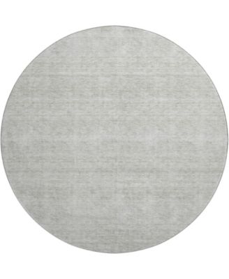 Soft Essentials Machine Washable SE1 8'x8' Round Area Rug
