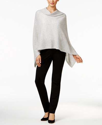 Charter Club Cashmere Poncho, Shirt & Straight-Leg Jeans, Only at Macy's