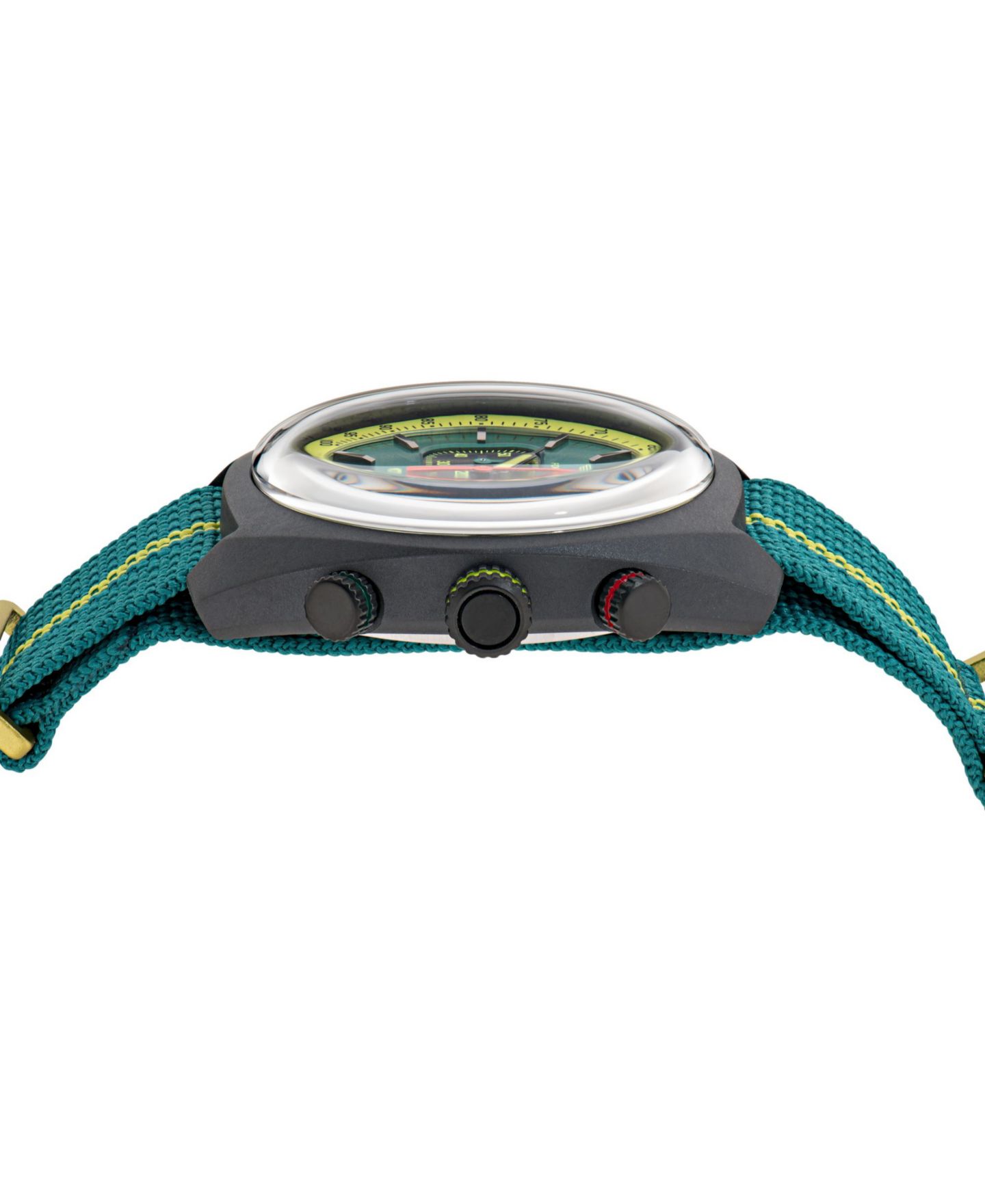 Мужские часы Aston Martin F1 DWF Chronograph Quartz Green Nylon Nato 43mm — фото 3