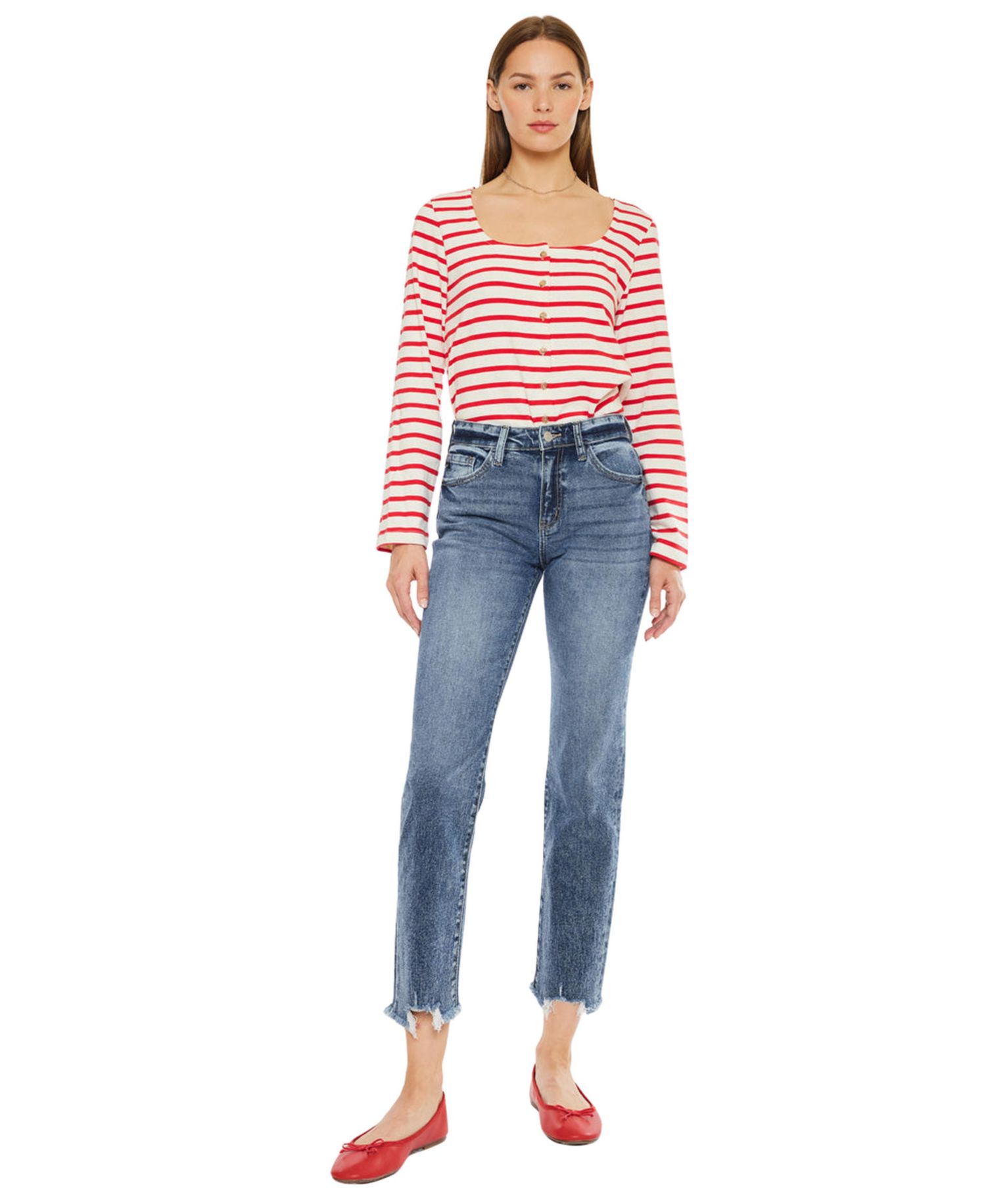 Women's Kathrine High Rise Slim Straight Jeans