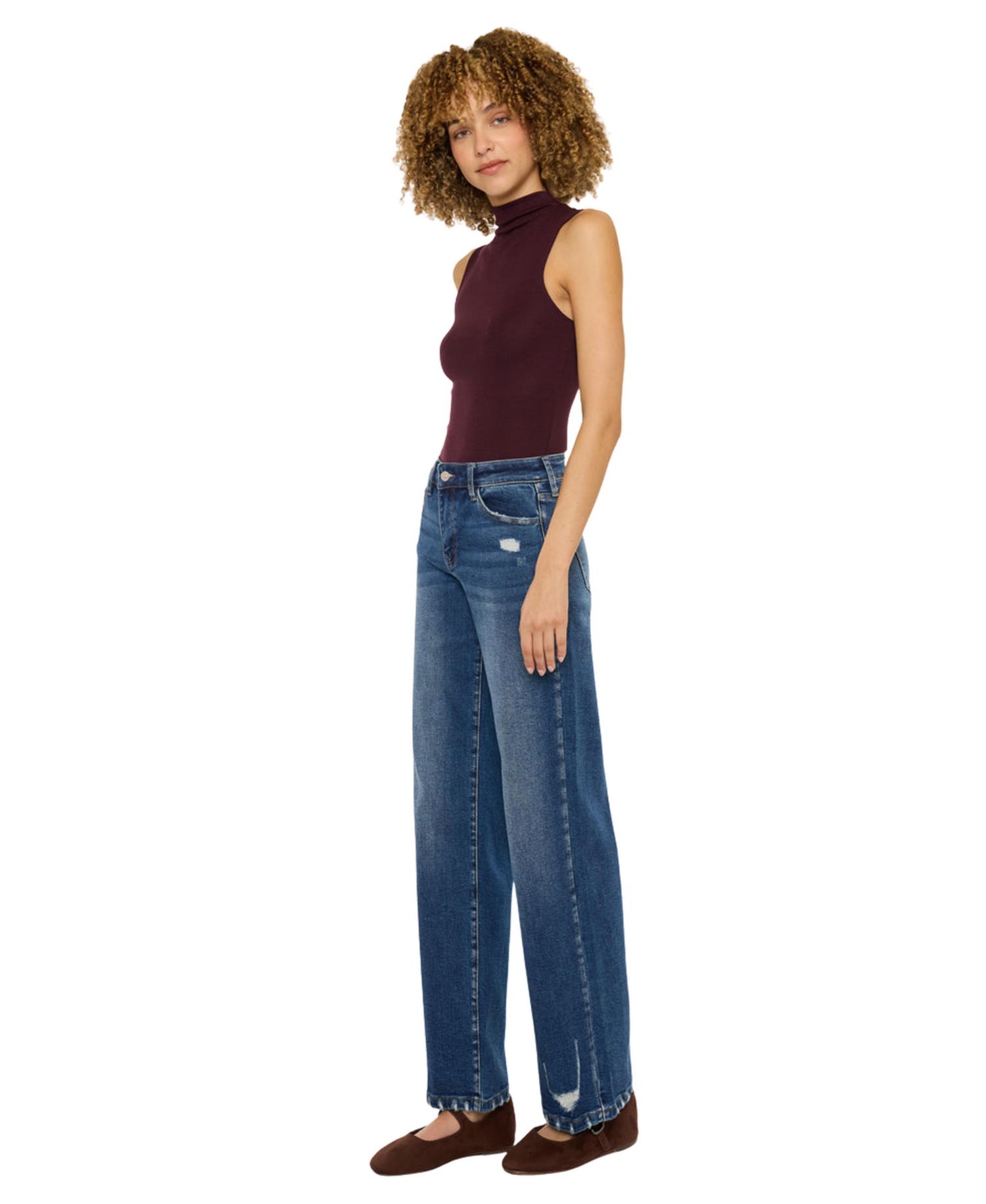 Women's Dania High Rise Wide-Leg Jeans
