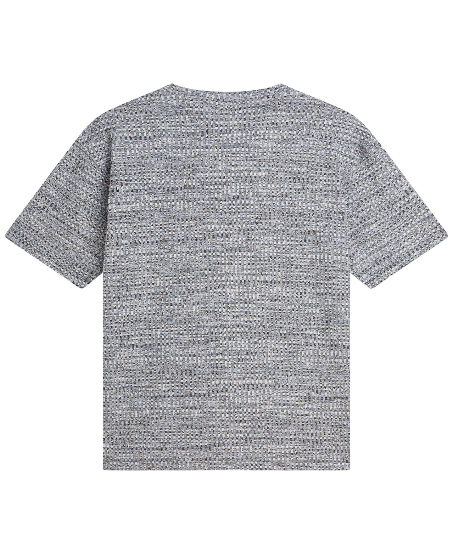 Мужская футболка SCOTCH & SODA Jacquard Regular-Fit, цвет: Тёмный синий меланжевый — фото 6