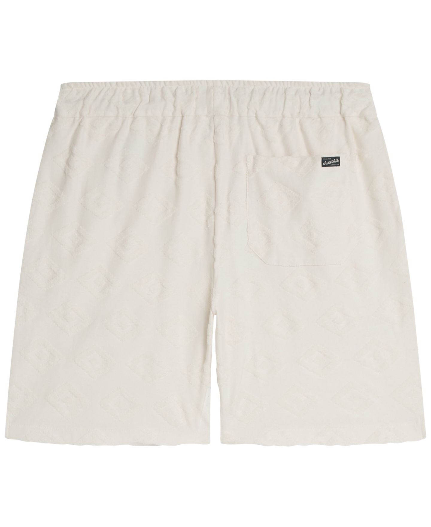 Мужские шорты SCOTCH & SODA Jacquard Terry Casual Bermuda, цвет: Сливочный — фото 6
