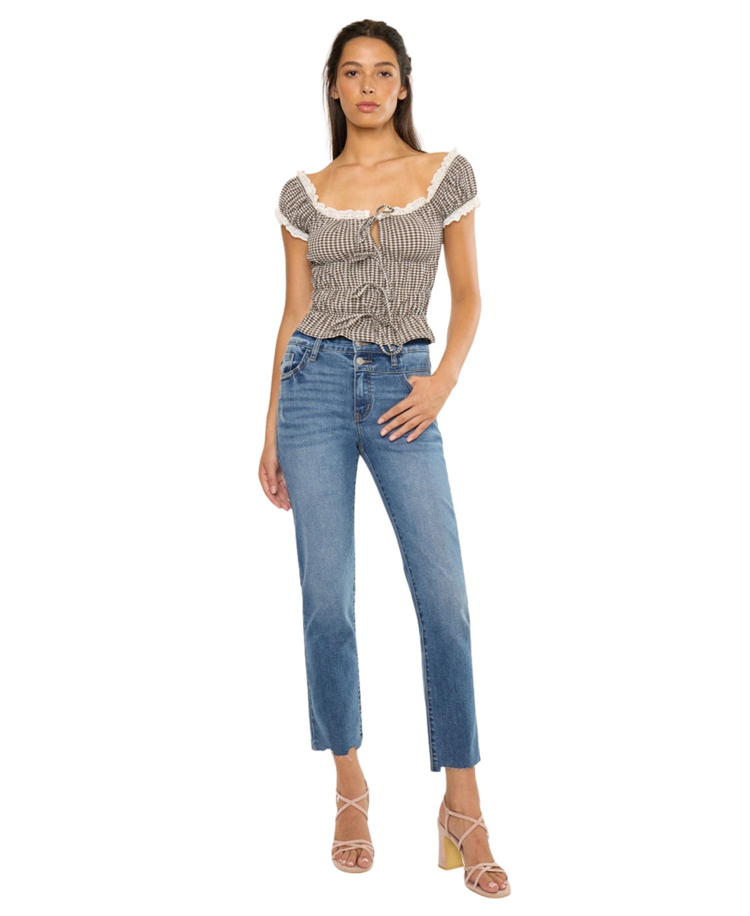 Women's Kathleen High Rise Slim Straight Jeans