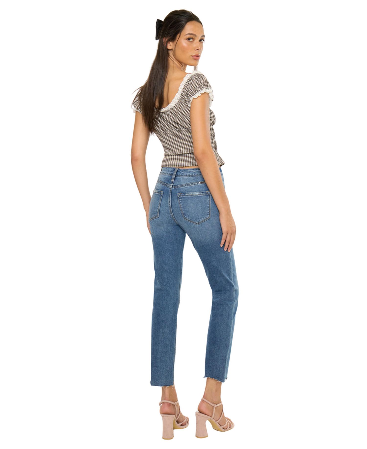 Women's Kathleen High Rise Slim Straight Jeans