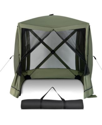 6.7 x 6.7 Feet Pop Up Gazebo with Netting and Carry Bag