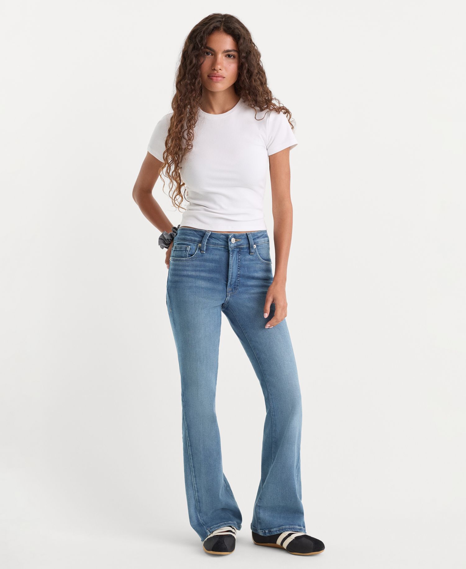 Women's Soft Tech High-Rise Bootcut Jeans
