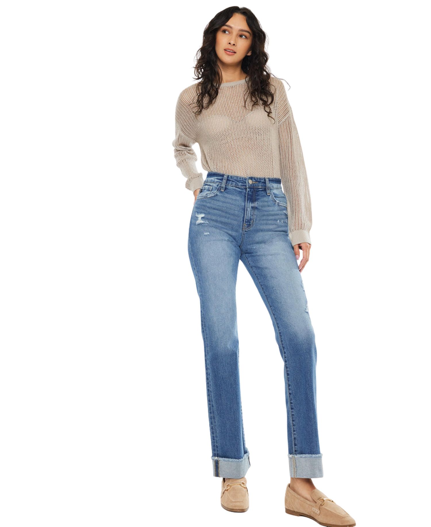 Women's Trini High-Rise Straight-Leg Jeans