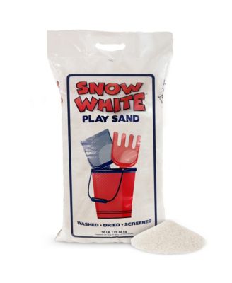 US Silica Snow White Comfortable Play Sand for Sand Tables, 50 Pound Bag