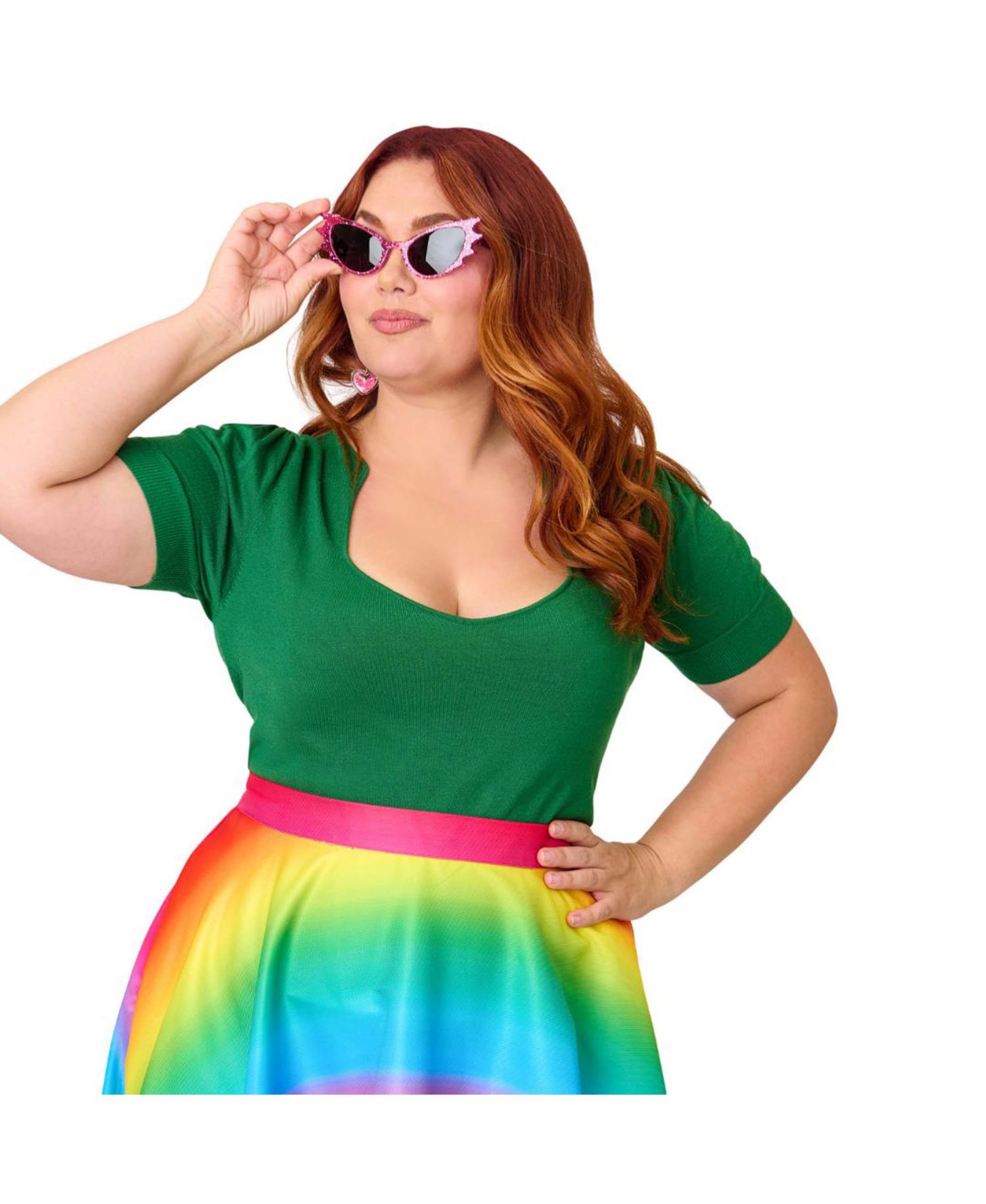 Plus Size Short Sleeve Sweater