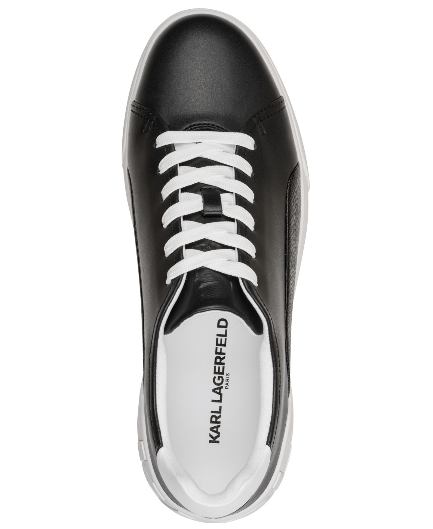 Мужские кроссовки KARL LAGERFELD PARIS Allez Dual Panel Court, цвет: Чёрный — фото 4