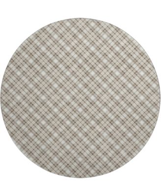 Soft Essentials Machine Washable SE3 8'x8' Round Area Rug