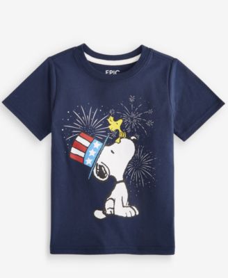 Toddler Boys' (12M-5T) Snoopy Fireworks T-Shirt