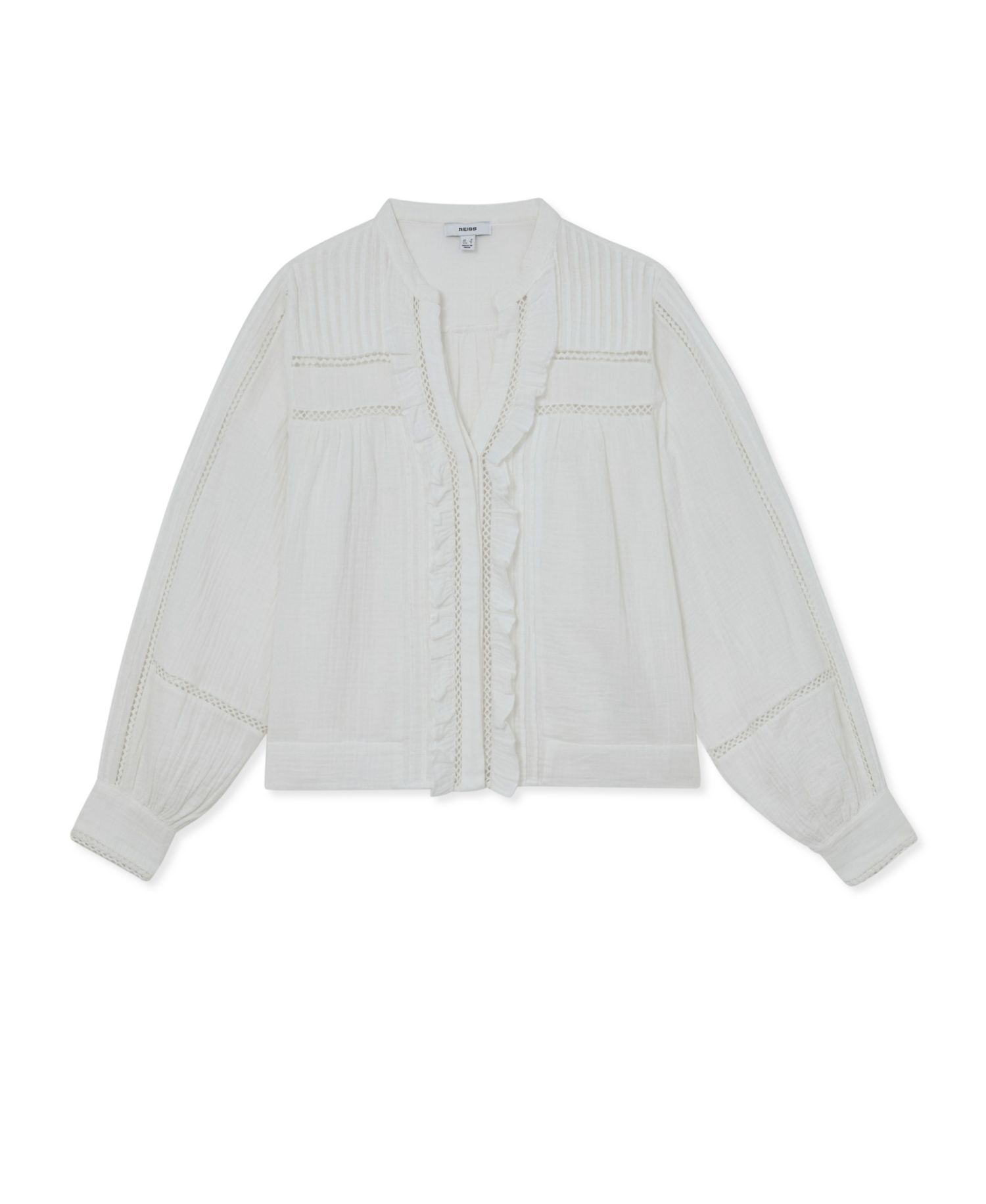 Women's Cotton Cheesecloth Long-Sleeve Top