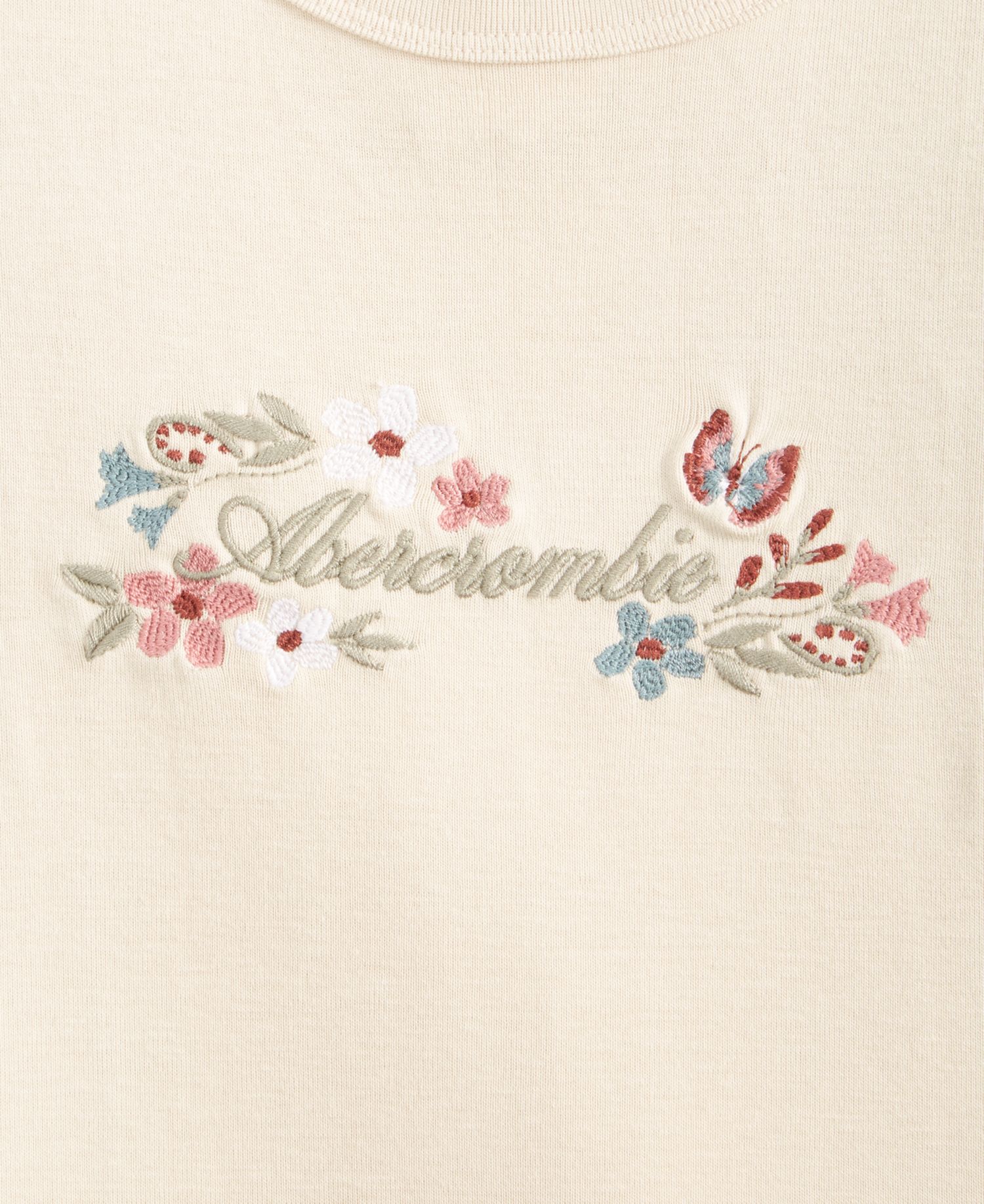Girls' 5-18 Floral Logo Baby T-Shirt