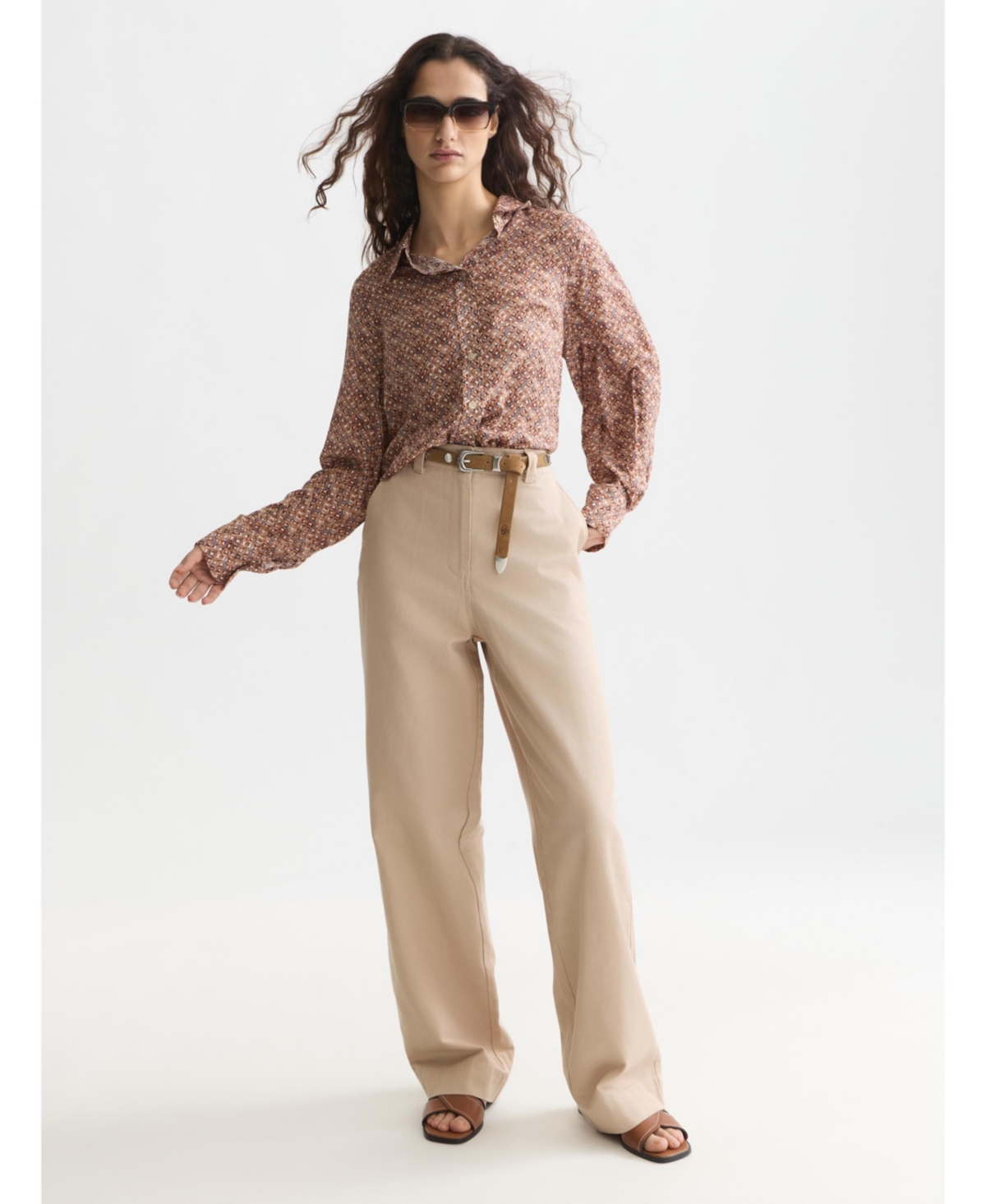 Scotch & Soda Women's Printed Relaxed Fit Tops and Tees