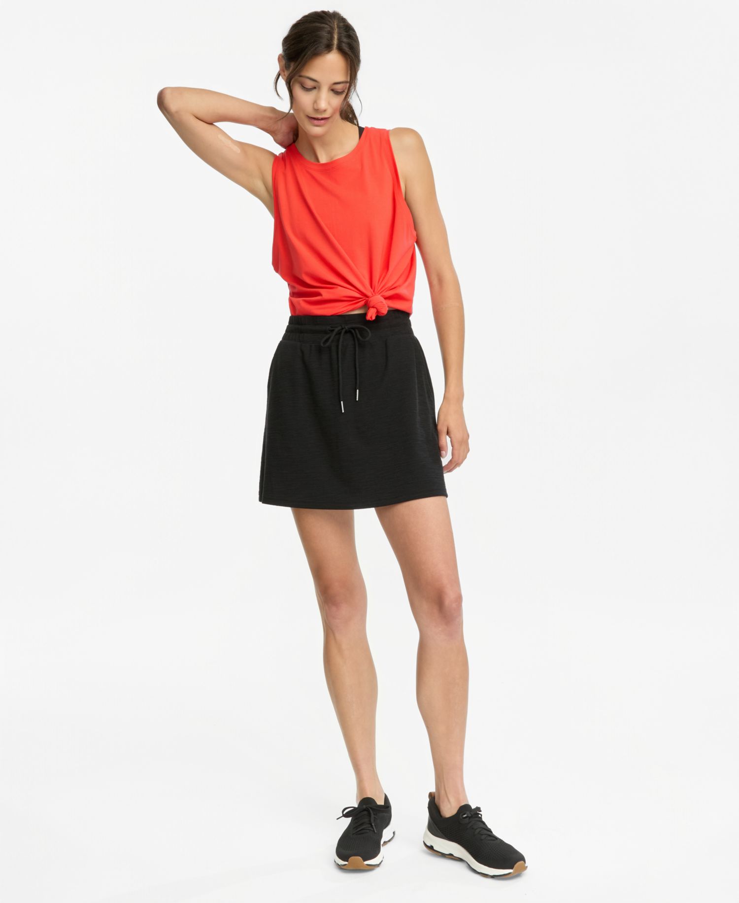 Women's Textured Drawstring Skirt