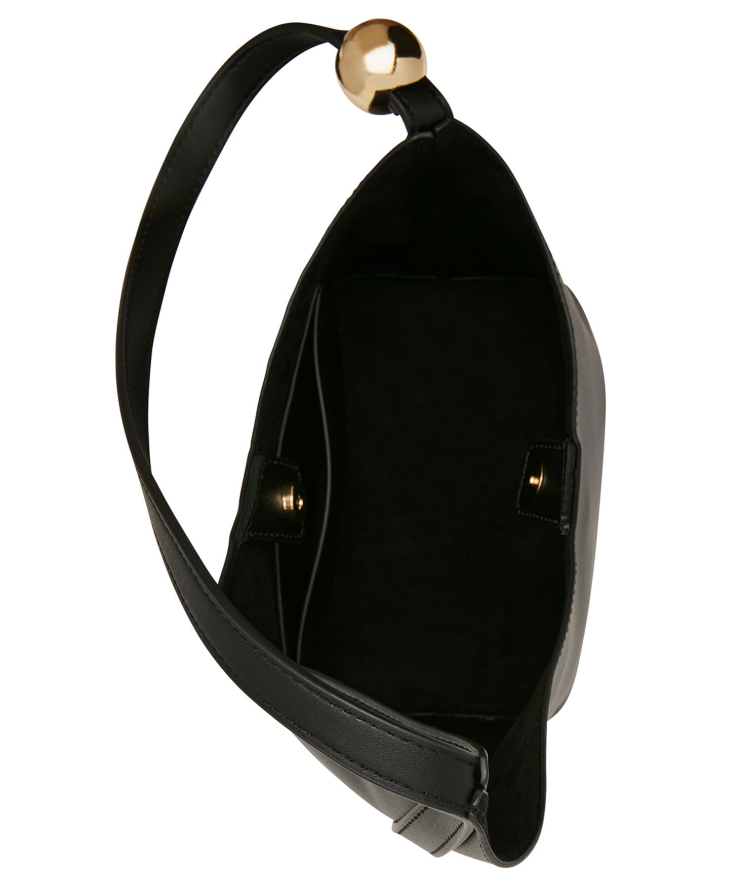 Женская сумка Steve Madden Valara Asymmetrical Mini Shoulder Handbag, цвет: Чёрный — фото 4