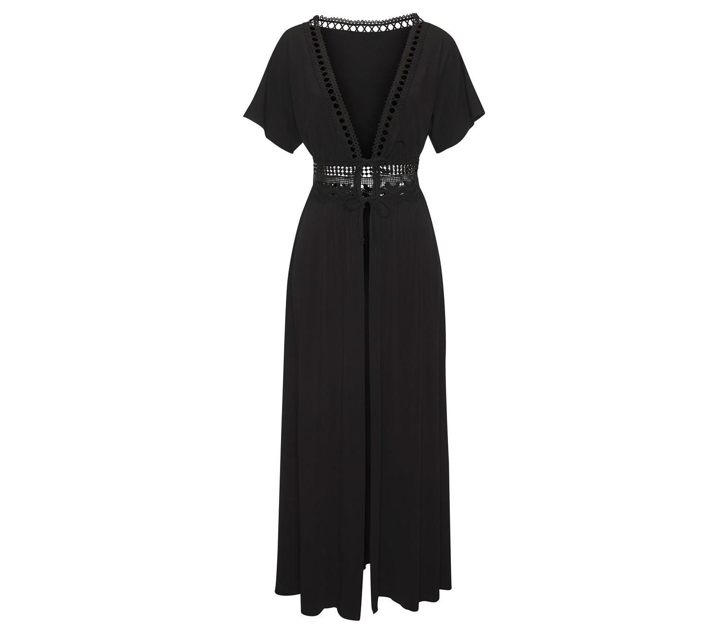 Women's Crochet Trim Lace Everyday Comfort Swim Cover-Up