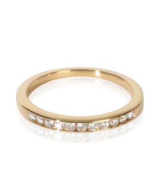 Yellow Gold Diamond Vintage Channel Set Band