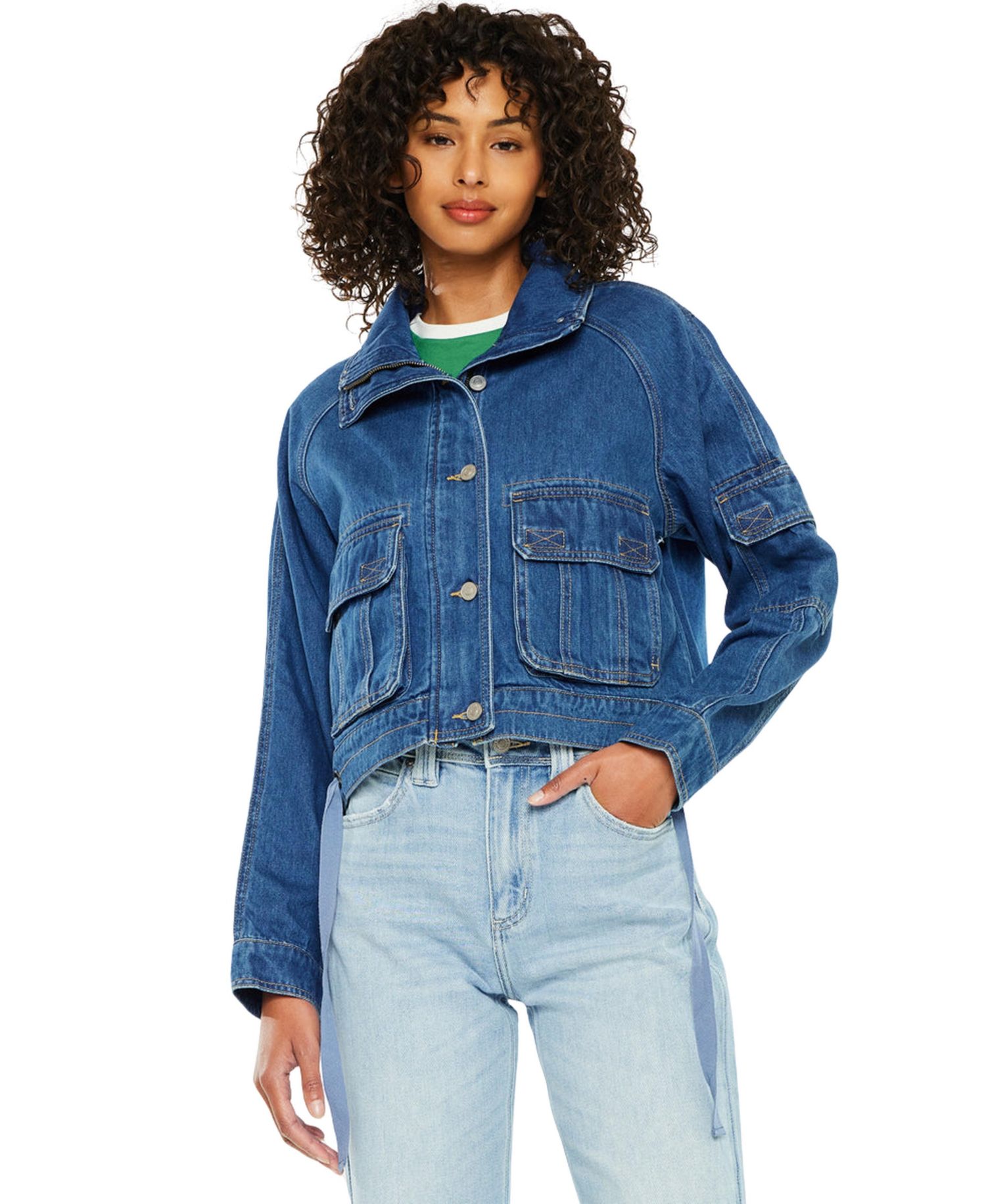 Women's Jailene Denim Windbreaker Jacket