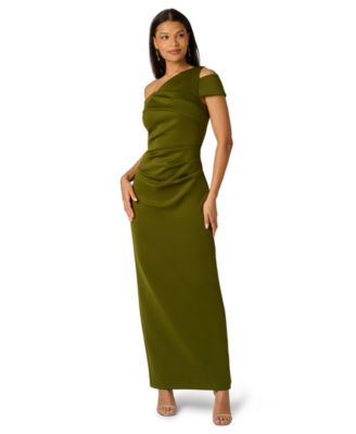 Women's Asymmetrical Ruched Gown