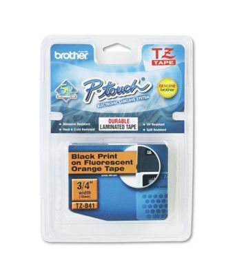 TZEB 41 0.7 in x 16.4 ft. TZ Standard Adhesive Laminated Labeling Tape