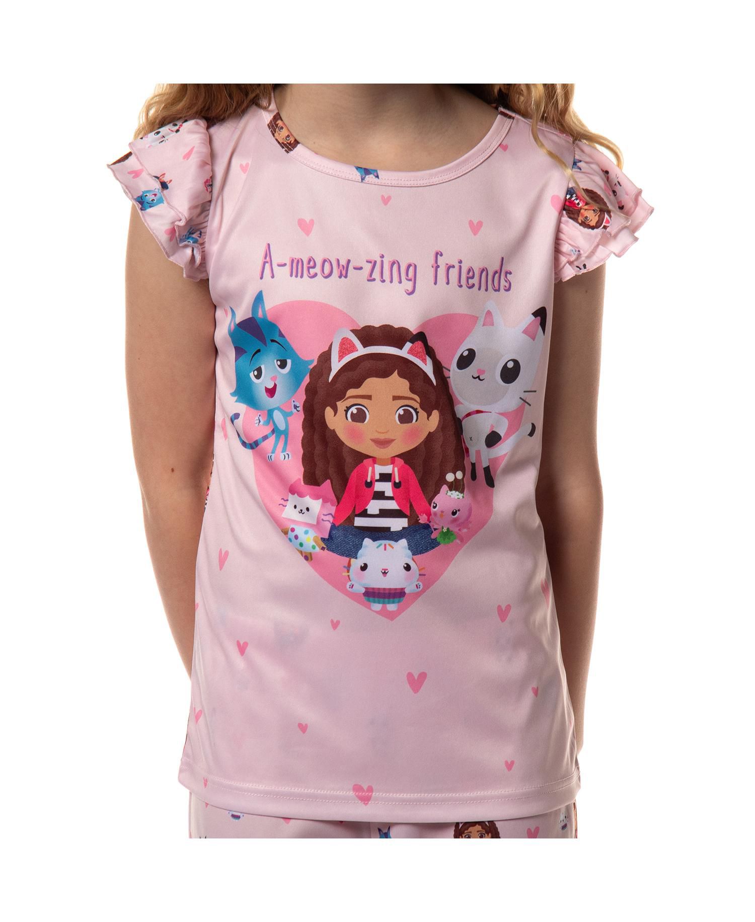 Big Girls A-Meow-Zing Friends 2-Piece Pajama Sleep Set