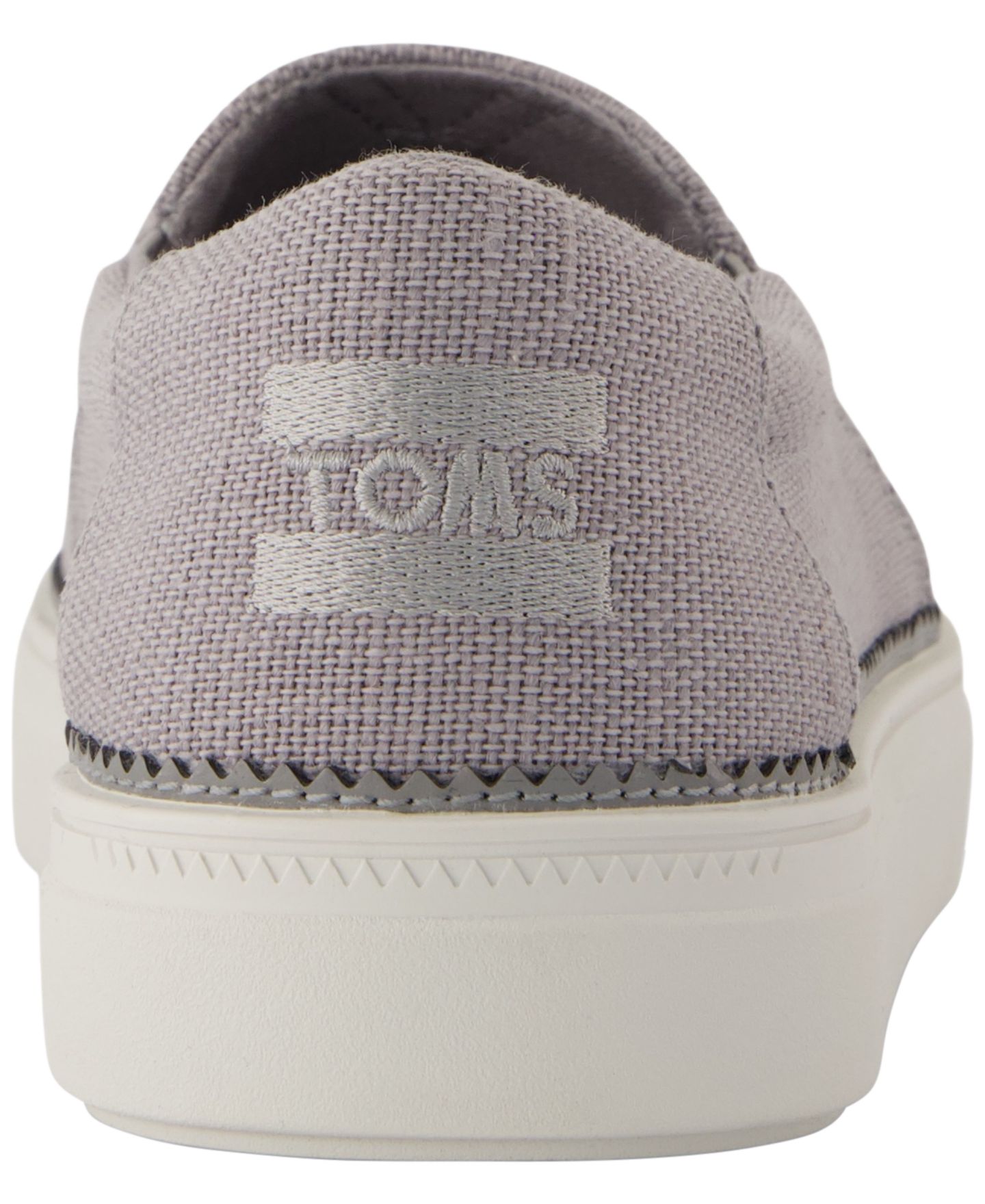 Женские кроссовки TOMS Emily Slip-On, цвет: Серый холщовый — фото 3